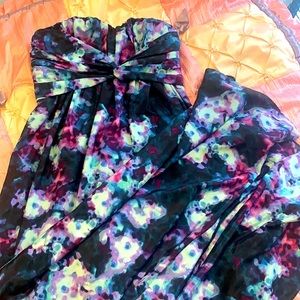 Jessica Simpson Sweetheart WaterColor Maxi Dress